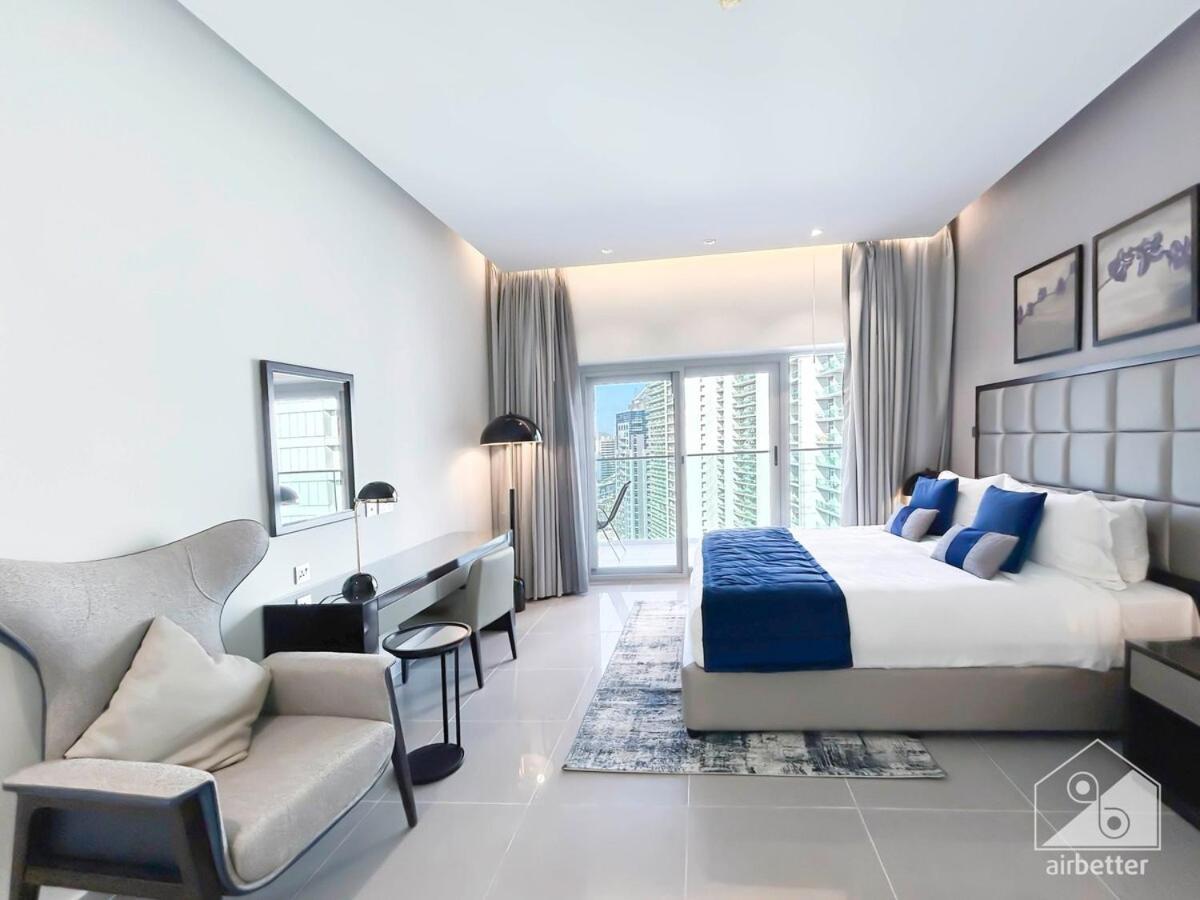 Luxury Stay At Damac Majestine With Balcony & Views 迪拜 外观 照片